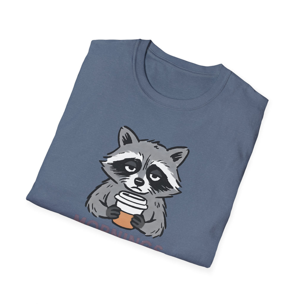 Raccoon Morning Coffee T-Shirt