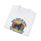 Dogs Make Me Happy T-Shirt