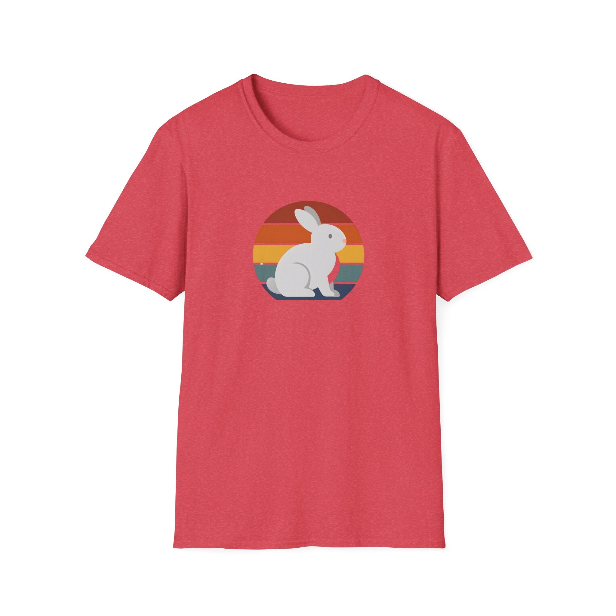 Rainbow striped rabbit T-Shirt