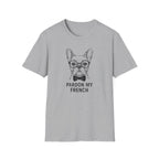PARDON MY FRENCH - Stylish French Bulldog in glasses.
