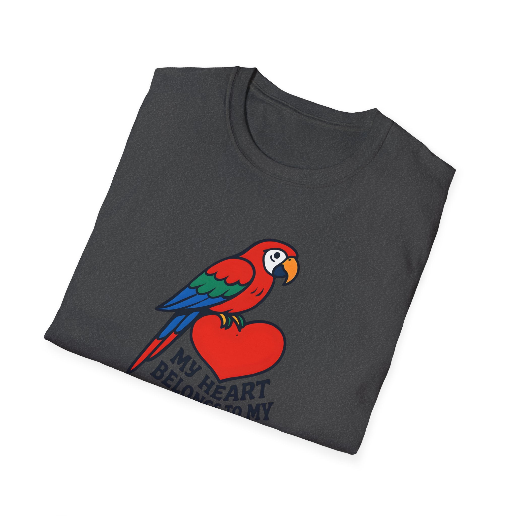 MY HEART BELONGS TO MY PARROT Heartfelt way to celebrate your feathered friend.