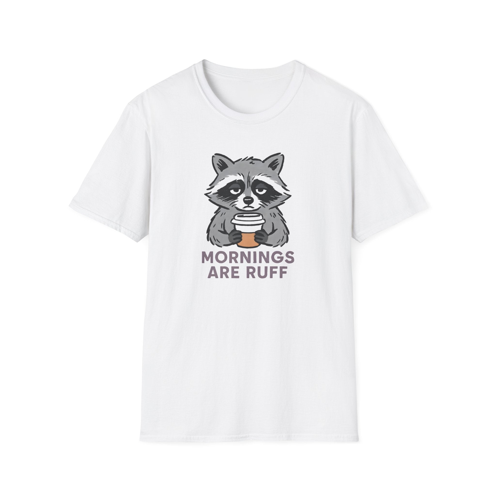 Raccoon Morning Coffee T-Shirt