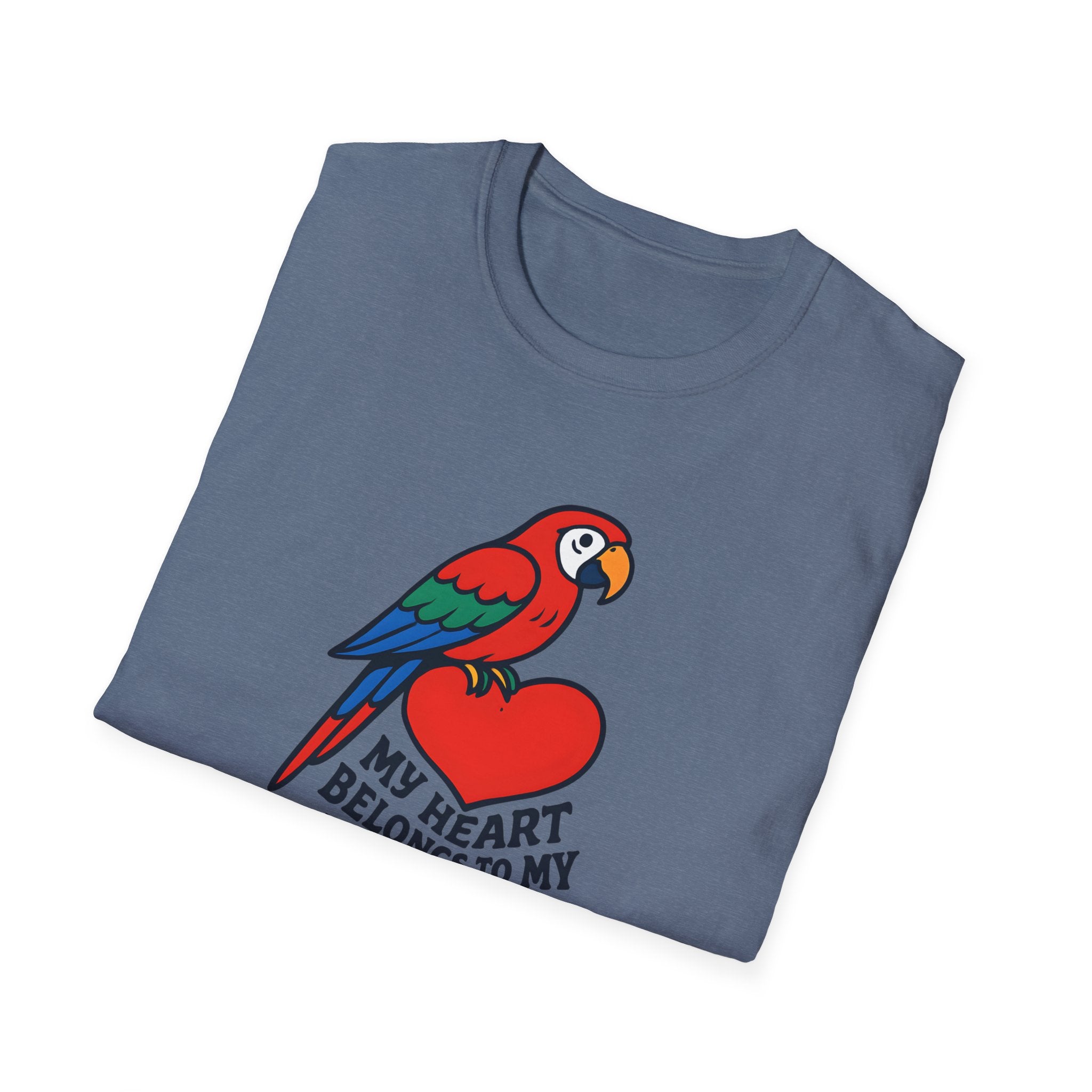 MY HEART BELONGS TO MY PARROT Heartfelt way to celebrate your feathered friend.
