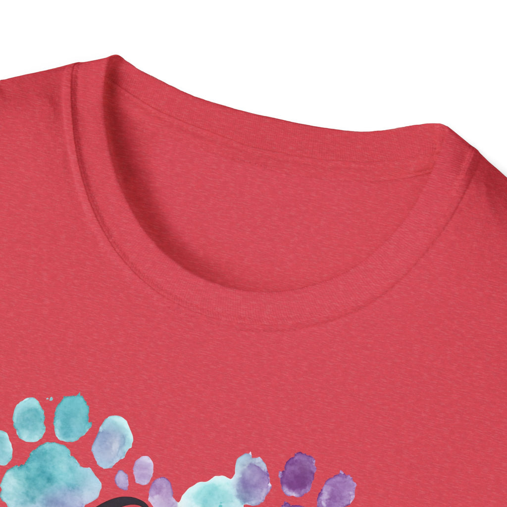 Watercolor Cat Mom Heart T-Shirt