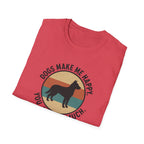 Dogs Make Me Happy T-Shirt