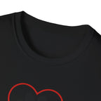 Red Heart Outline T-Shirt