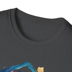 Watercolor Cat Inside House T-Shirt