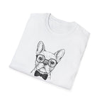 PARDON MY FRENCH - Stylish French Bulldog in glasses.