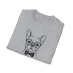 PARDON MY FRENCH - Stylish French Bulldog in glasses.