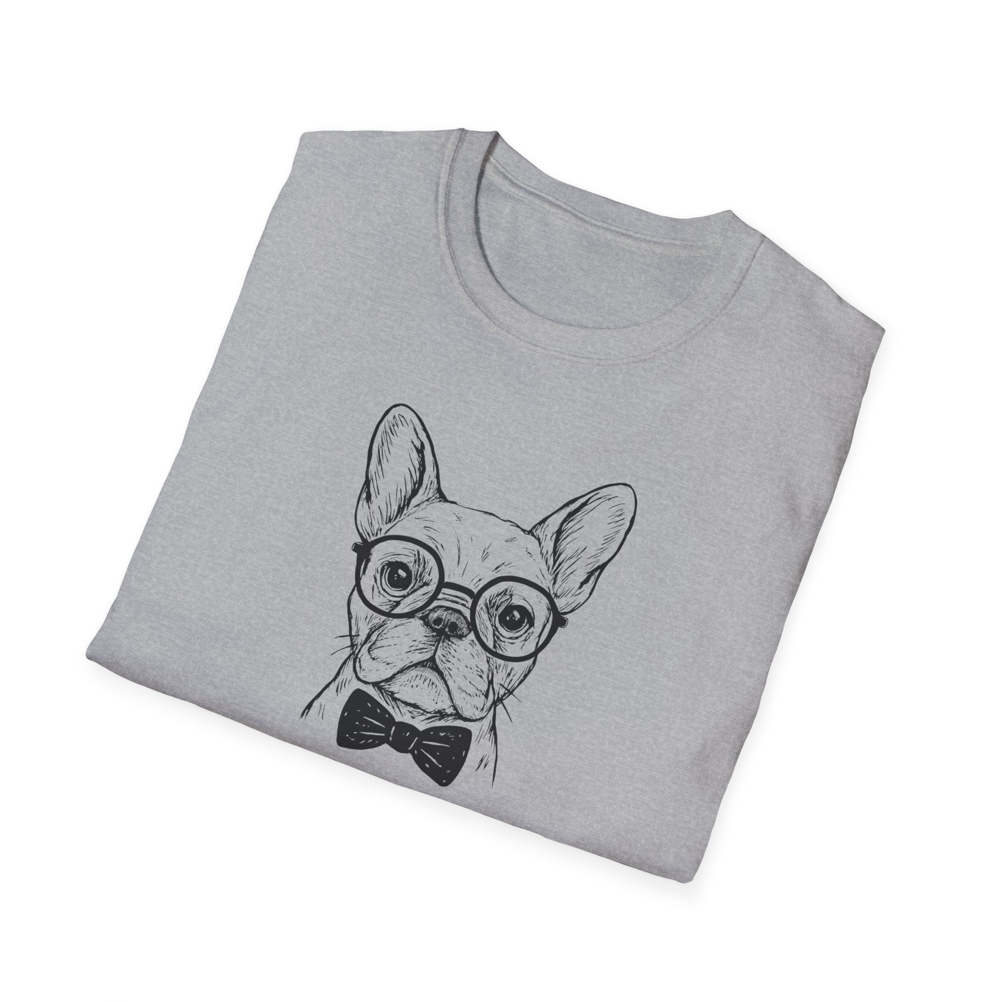 PARDON MY FRENCH - Stylish French Bulldog in glasses.