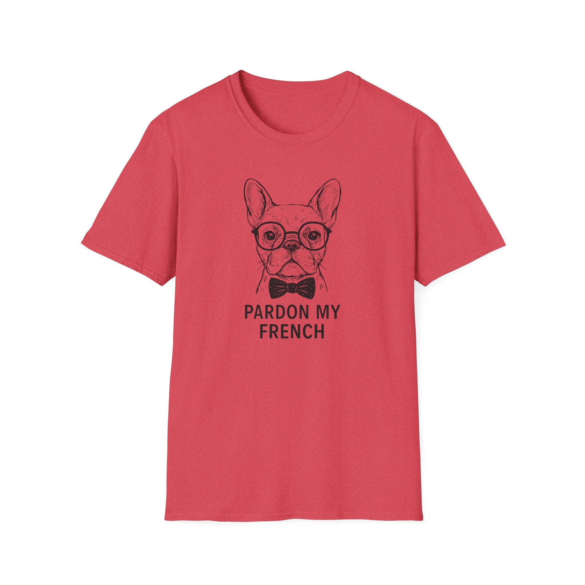 PARDON MY FRENCH - Stylish French Bulldog in glasses.