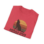 Wolf Silhouette at Sunset T-Shirt