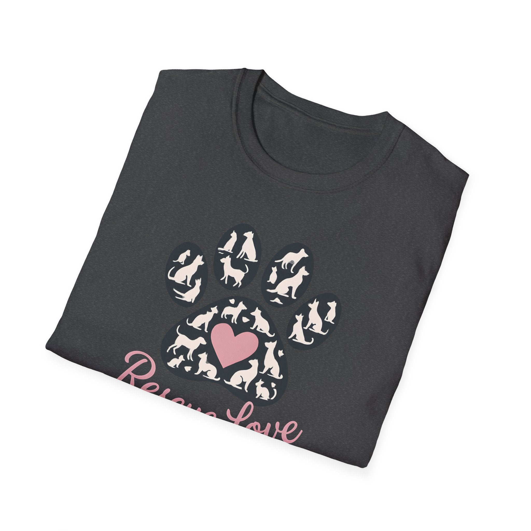 Rescue Love Paw Print T-Shirt