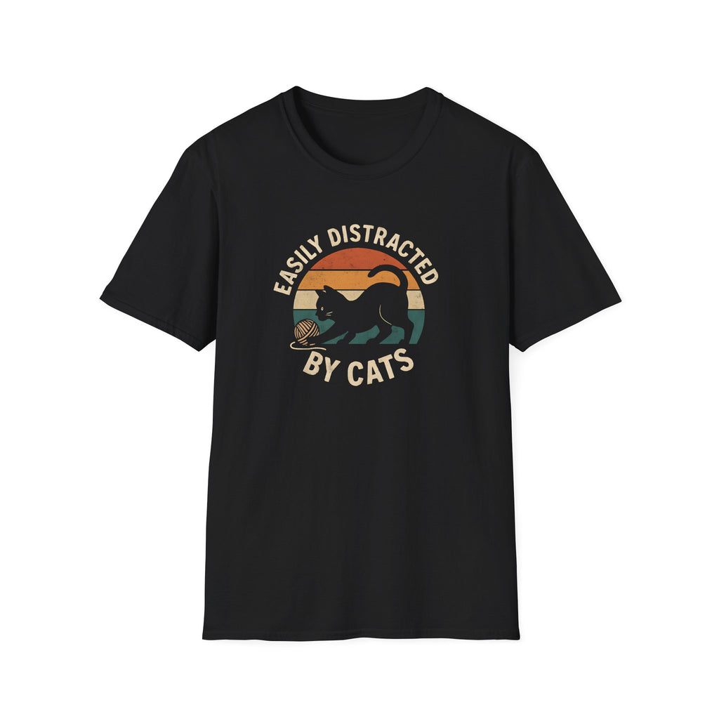 Easily Distracted by Cats T-Shirt