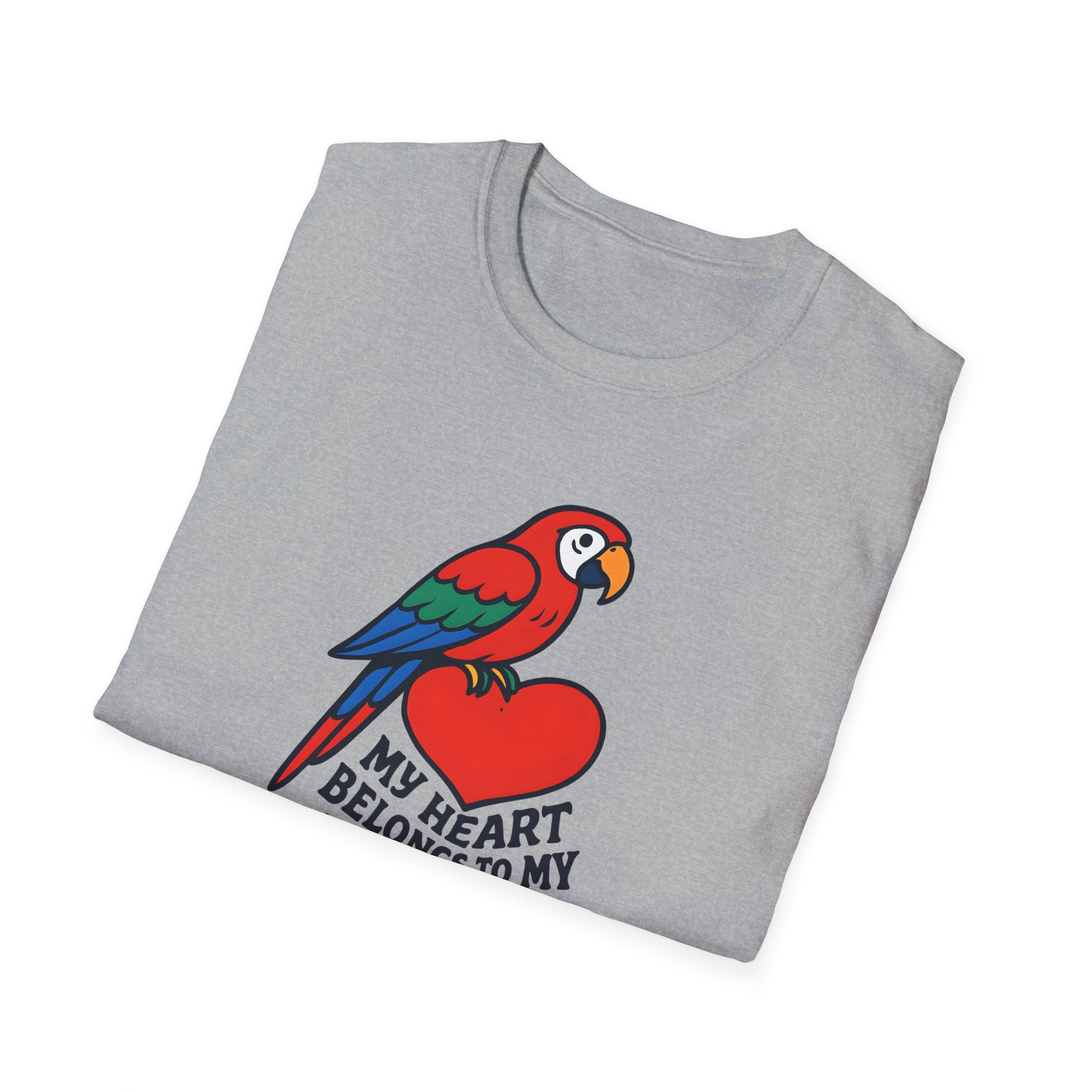 MY HEART BELONGS TO MY PARROT Heartfelt way to celebrate your feathered friend.