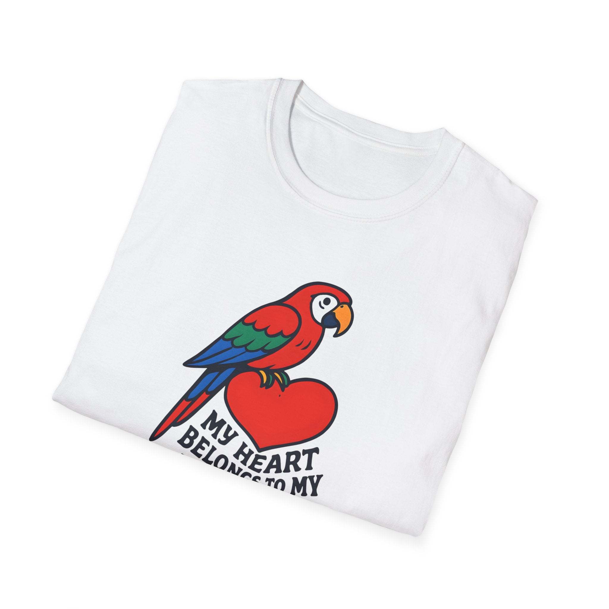 MY HEART BELONGS TO MY PARROT Heartfelt way to celebrate your feathered friend.