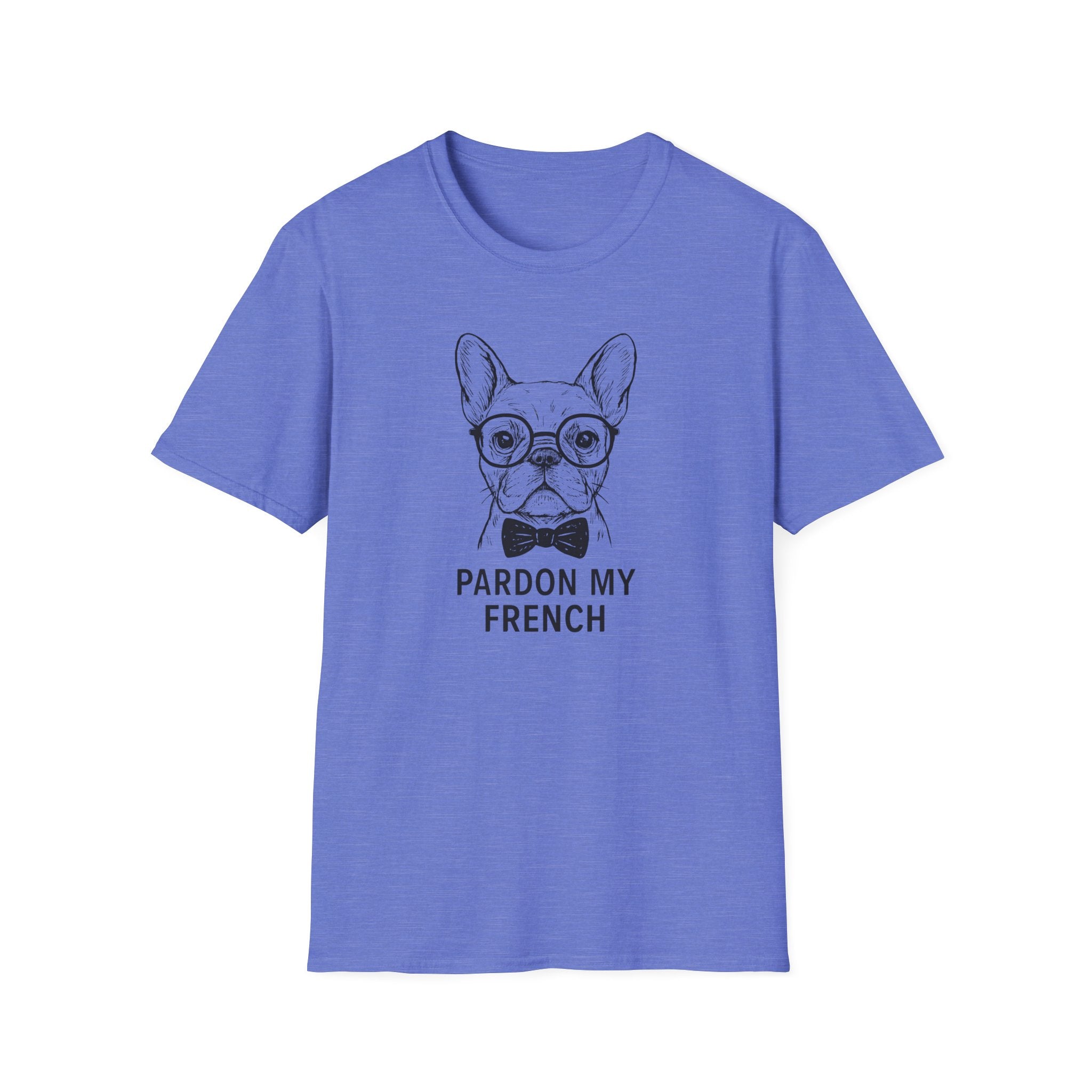 PARDON MY FRENCH - Stylish French Bulldog in glasses.