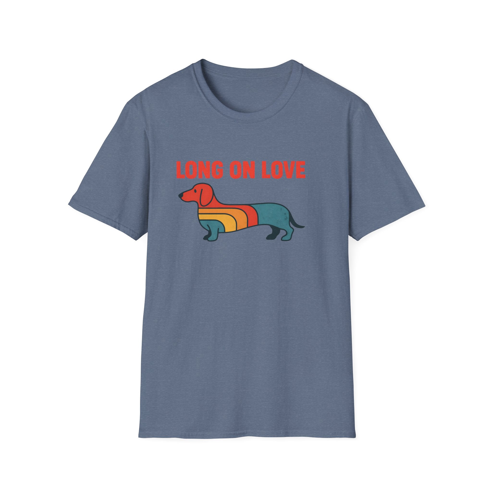 Retro Rainbow Dachshund T-Shirt