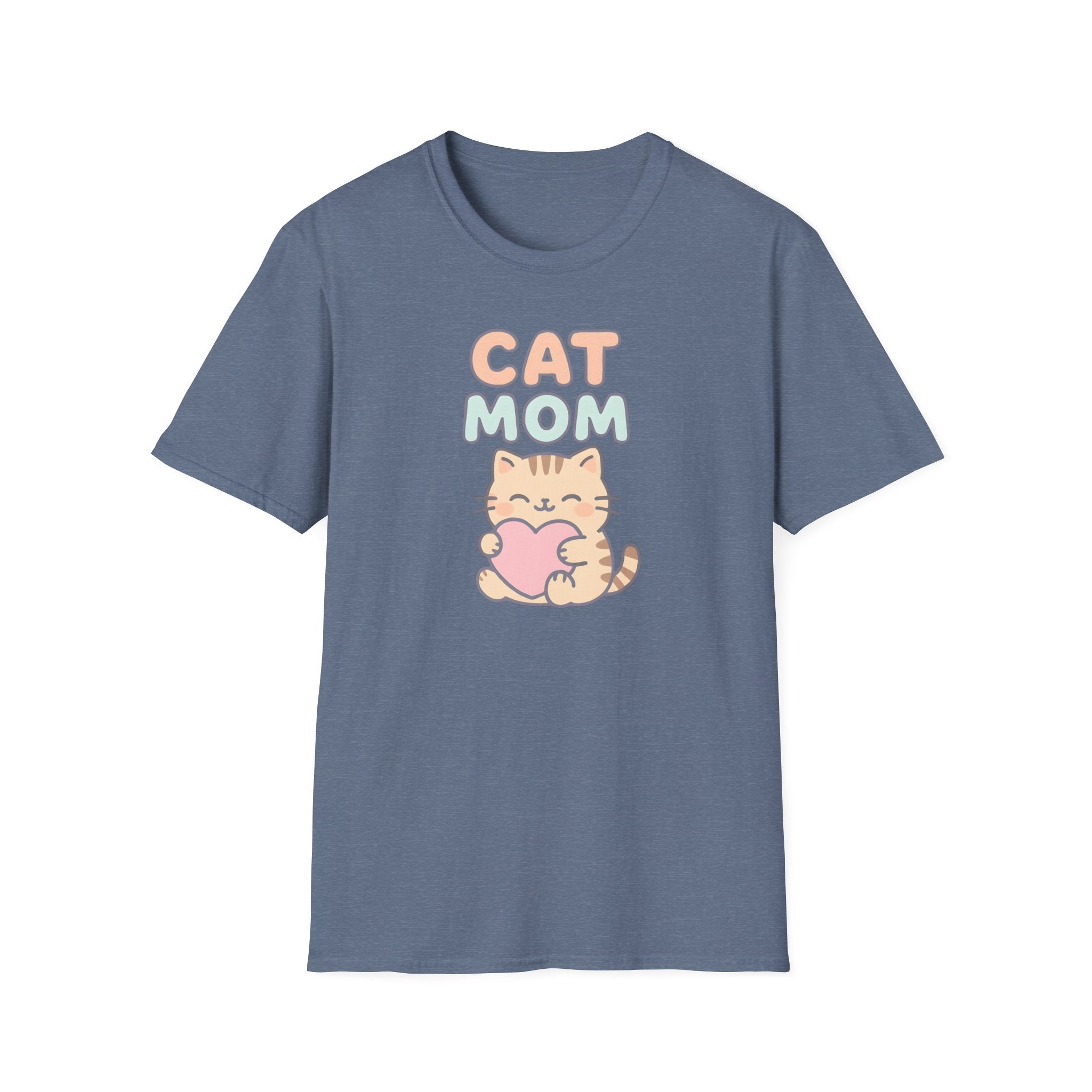 Cat Mom with Heart T-Shirt